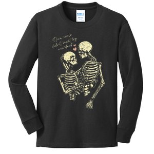 Our Souls Didn't Meet By Accident Skeleton Kids Long Sleeve Shirt