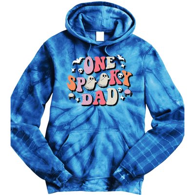 One Spooky Dad Costume Halloween Tie Dye Hoodie