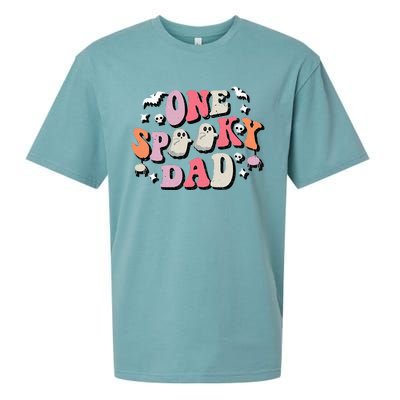 One Spooky Dad Costume Halloween Sueded Cloud Jersey T-Shirt