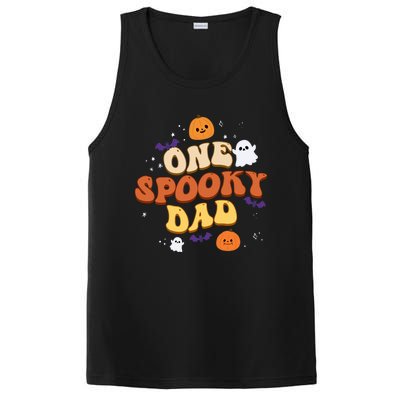 One Spooky Dad Boo Halloween Cute Family Matching Group Gift PosiCharge Competitor Tank