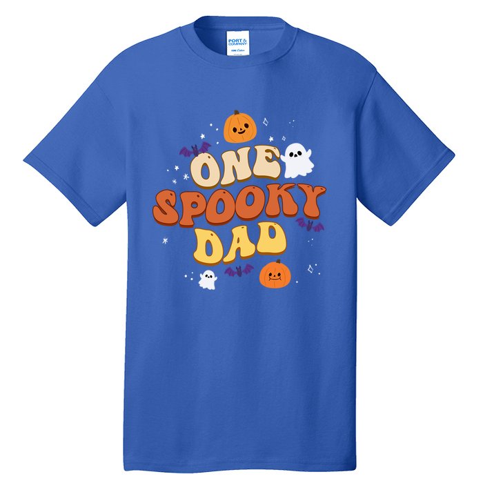 One Spooky Dad Boo Halloween Cute Family Matching Group Gift Tall T-Shirt