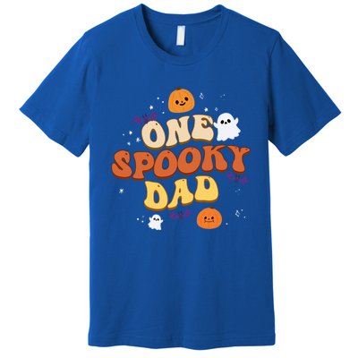 One Spooky Dad Boo Halloween Cute Family Matching Group Gift Premium T-Shirt