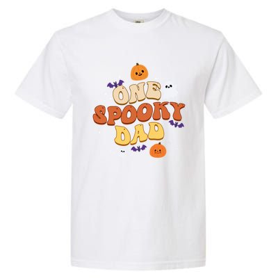 One Spooky Dad Boo Halloween Cute Family Matching Group Gift Garment-Dyed Heavyweight T-Shirt