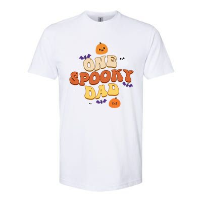 One Spooky Dad Boo Halloween Cute Family Matching Group Gift Softstyle CVC T-Shirt