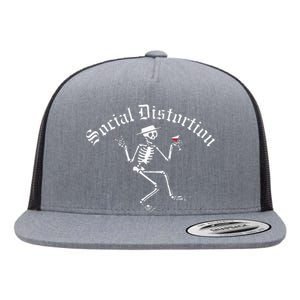 O.Fficial Social Distortion Skelly Flat Bill Trucker Hat