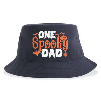 One Spooky Dad Funny Halloween Gifts For Daddy / Father Sustainable Bucket Hat