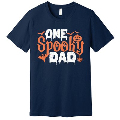 One Spooky Dad Funny Halloween Gifts For Daddy / Father Premium T-Shirt