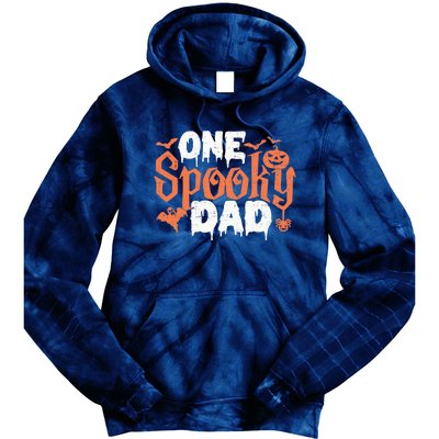 One Spooky Dad Funny Halloween Gifts For Daddy / Father Tie Dye Hoodie