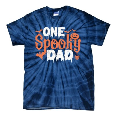 One Spooky Dad Funny Halloween Gifts For Daddy / Father Tie-Dye T-Shirt