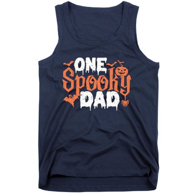 One Spooky Dad Funny Halloween Gifts For Daddy / Father Tank Top