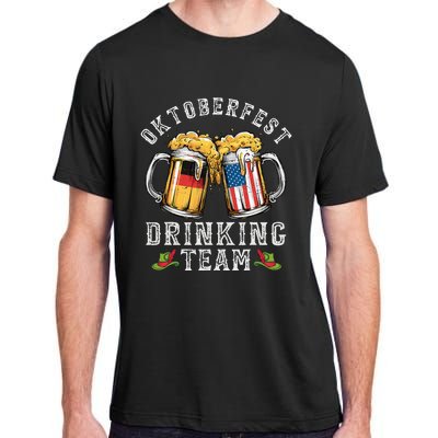 Oktoberfest Squad Drinking Team Beer German American Flag Adult ChromaSoft Performance T-Shirt