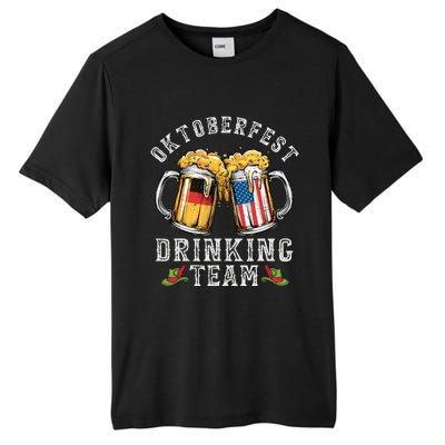 Oktoberfest Squad Drinking Team Beer German American Flag Tall Fusion ChromaSoft Performance T-Shirt