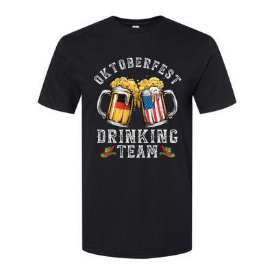 Oktoberfest Squad Drinking Team Beer German American Flag Softstyle CVC T-Shirt