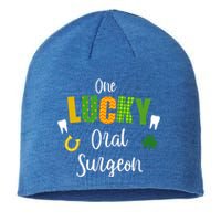 Oral Surgeon Dentist Doctor St Patrick's Day Irish Shamrock Gift Sustainable Beanie