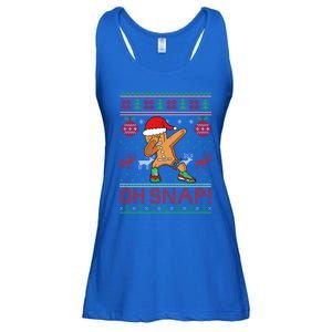 Oh Snap Dabbing Gingerbread Christmas Xmas Ugly Cool Gift Ladies Essential Flowy Tank