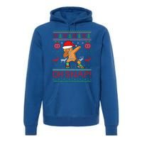 Oh Snap Dabbing Gingerbread Christmas Xmas Ugly Cool Gift Premium Hoodie