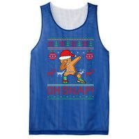 Oh Snap Dabbing Gingerbread Christmas Xmas Ugly Cool Gift Mesh Reversible Basketball Jersey Tank