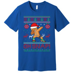 Oh Snap Dabbing Gingerbread Christmas Xmas Ugly Cool Gift Premium T-Shirt