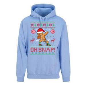 Oh Snap Dabbing Gingerbread Christmas Xmas Ugly Cool Gift Unisex Surf Hoodie