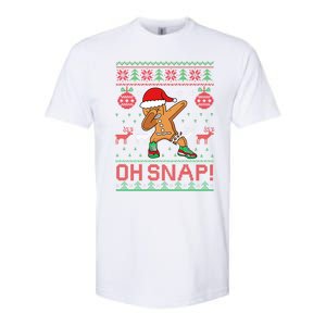 Oh Snap Dabbing Gingerbread Christmas Xmas Ugly Cool Gift Softstyle CVC T-Shirt