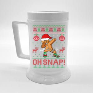 Oh Snap Dabbing Gingerbread Christmas Xmas Ugly Cool Gift Beer Stein