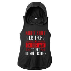 Overnight Shift Emergency Room Nurse Night Er Nurse Great Gift Ladies PosiCharge Tri-Blend Wicking Draft Hoodie Tank