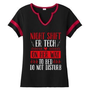 Overnight Shift Emergency Room Nurse Night Er Nurse Great Gift Ladies Halftime Notch Neck Tee