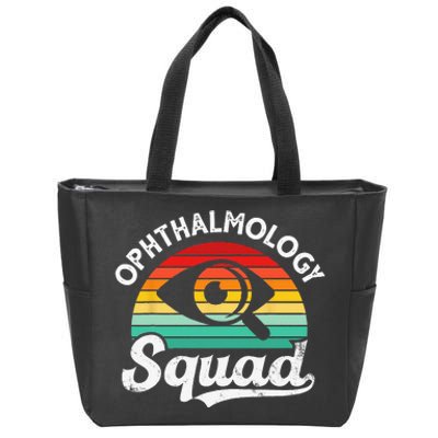 Ophthalmology Squad Eye Optometry Students Ophthalmologists Zip Tote Bag