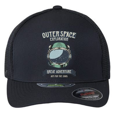 Outer Space Exploration Great Adventure Flexfit Unipanel Trucker Cap