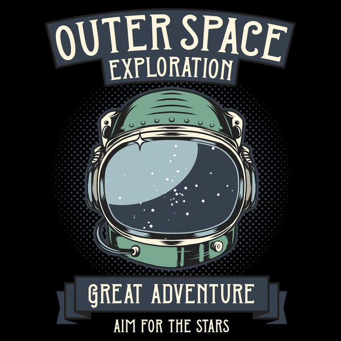 Outer Space Exploration Great Adventure Drawstring Bag