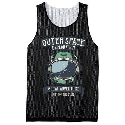Outer Space Exploration Great Adventure Mesh Reversible Basketball Jersey Tank