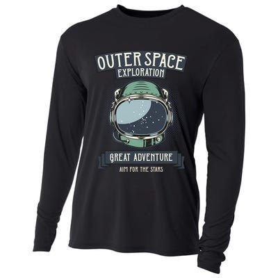 Outer Space Exploration Great Adventure Cooling Performance Long Sleeve Crew