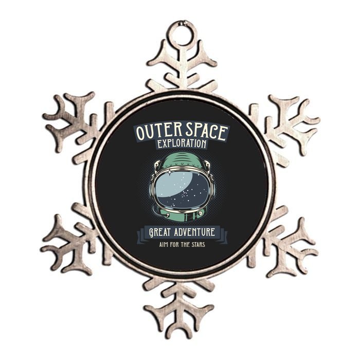 Outer Space Exploration Great Adventure Metallic Star Ornament