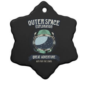 Outer Space Exploration Great Adventure Ceramic Star Ornament