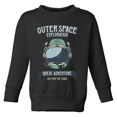 Outer Space Exploration Great Adventure Toddler Sweatshirt