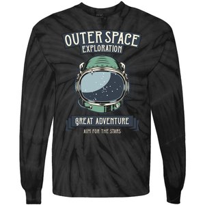 Outer Space Exploration Great Adventure Tie-Dye Long Sleeve Shirt