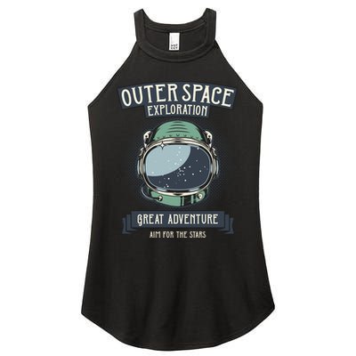 Outer Space Exploration Great Adventure Women's Perfect Tri Rocker Tank