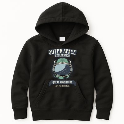 Outer Space Exploration Great Adventure Kids Hoodie