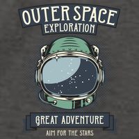 Outer Space Exploration Great Adventure Vector Backpack