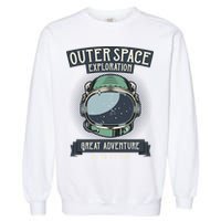 Outer Space Exploration Great Adventure Garment-Dyed Sweatshirt
