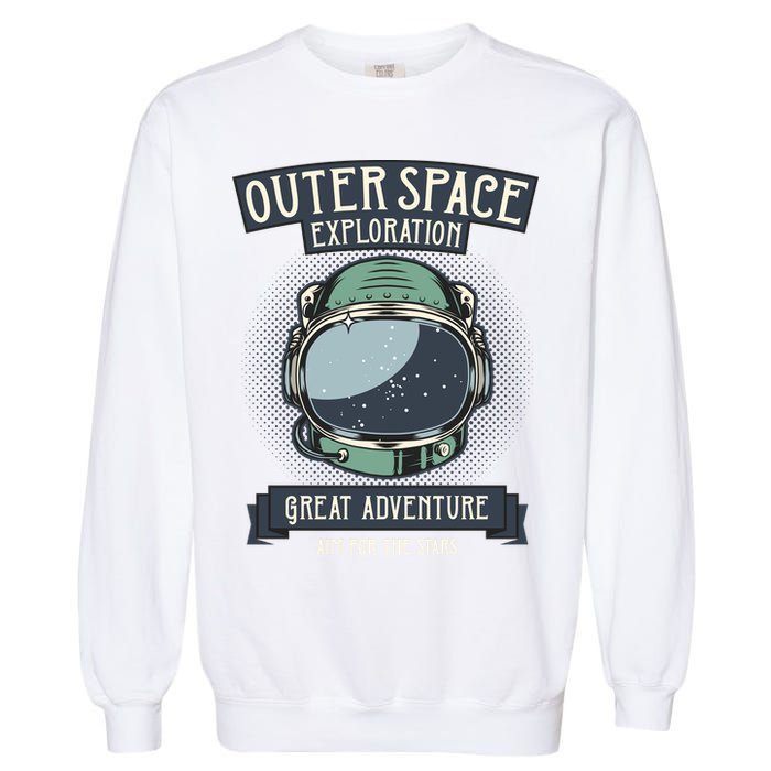 Outer Space Exploration Great Adventure Garment-Dyed Sweatshirt