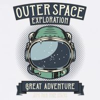 Outer Space Exploration Great Adventure Garment-Dyed Sweatshirt