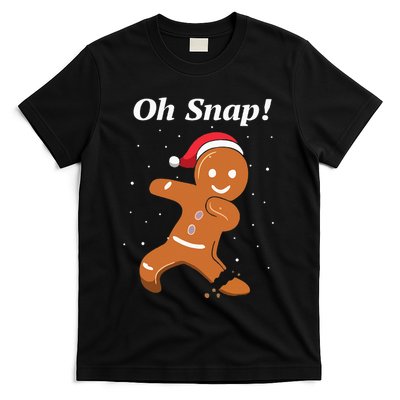 Oh Snap Funny Gingerbread Merry Christmas Cookie T-Shirt