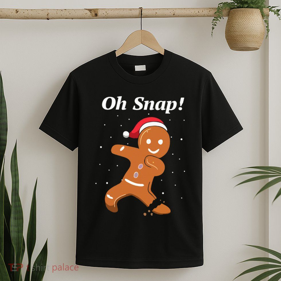 Oh Snap Funny Gingerbread Merry Christmas Cookie T-Shirt