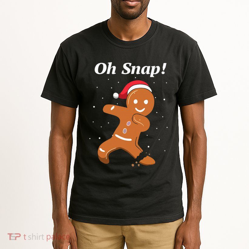 Oh Snap Funny Gingerbread Merry Christmas Cookie Tall T-Shirt