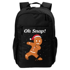 Oh Snap Funny Gingerbread Merry Christmas Cookie Daily Commute Backpack