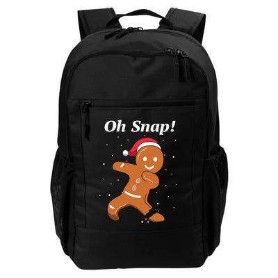 Oh Snap Funny Gingerbread Merry Christmas Cookie Backpack