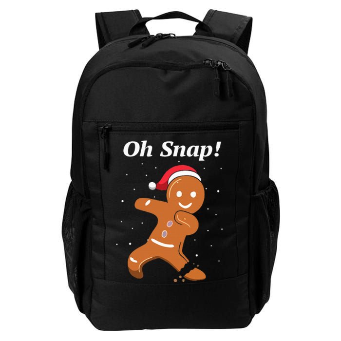 Oh Snap Funny Gingerbread Merry Christmas Cookie Daily Commute Backpack