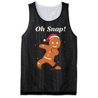 Oh Snap Funny Gingerbread Merry Christmas Cookie Mesh Reversible Basketball Jersey Tank