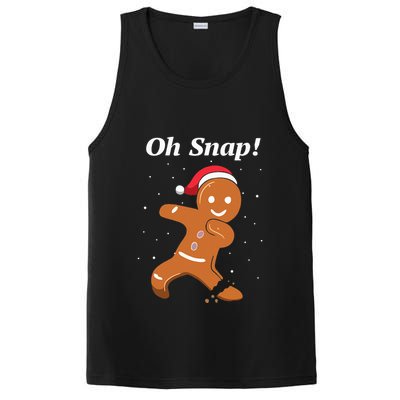 Oh Snap Funny Gingerbread Merry Christmas Cookie PosiCharge Competitor Tank